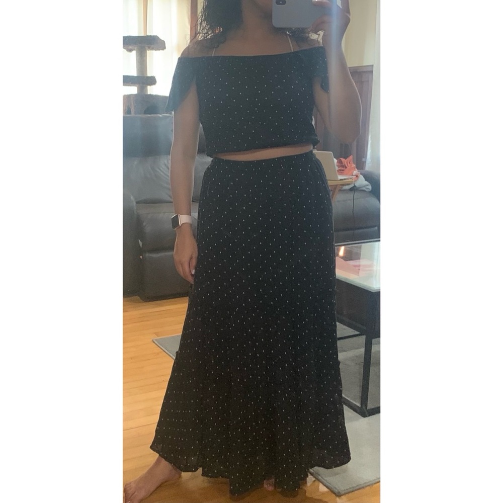 Abercrombie & Fitch Polka Dot Crop Top